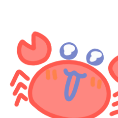 [LINEスタンプ] 動く！カニの日常会話
