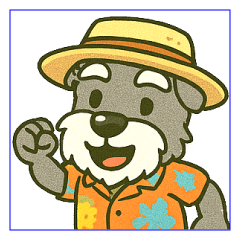 [LINEスタンプ] 夏のシュナスタンプ