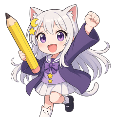 [LINEスタンプ] 月守ルナ