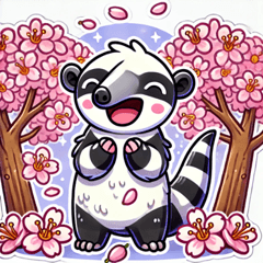 [LINEスタンプ] アリクイと桜のスタンプ@SFW