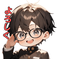 [LINEスタンプ] メガネ男子の美学