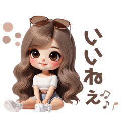 [LINEスタンプ] 毎日使えるゆるギャルの日常♡