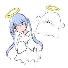 [LINEスタンプ] てんしのおばけちゃんとおばけのようせい