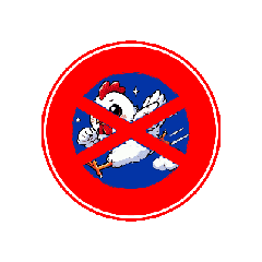 [LINEスタンプ] 動くニワトリ No46