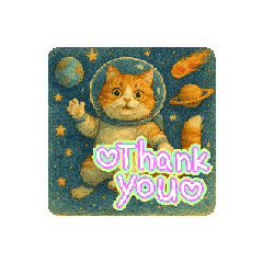 [LINEスタンプ] 宇宙ネコ もいにゃん