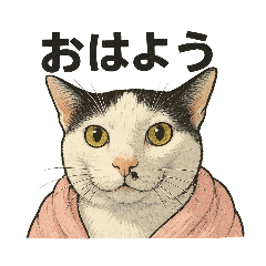 [LINEスタンプ] しらすさん家の保護猫たち2（挨拶中心）