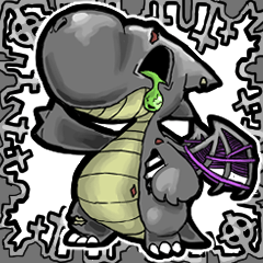 [LINEスタンプ] アンデッド動く⚰️ドラゴンゾンビ