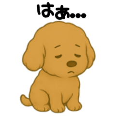 [LINEスタンプ] やる気のないプードルの日常スタンプ