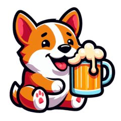[LINEスタンプ] シュールでかわいいコーギーのスタンプ