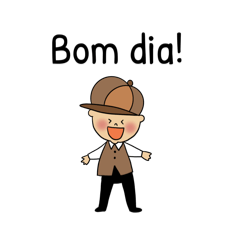 [LINEスタンプ] Marquinhos, o Detetive,português