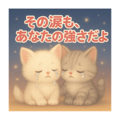 [LINEスタンプ] 想いがつたわるねこスタンプ【やさしさ編】