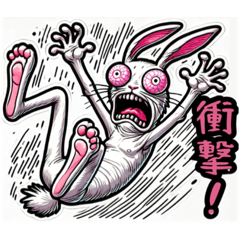 [LINEスタンプ] うさぎ癖MAX❗️❶………..