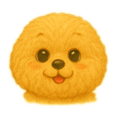 [LINEスタンプ] まるぷー丸顔のゆるふわタッチ