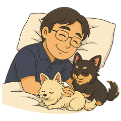 [LINEスタンプ] お父さんと可愛い友達たち
