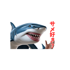 [LINEスタンプ] 鮫人間～Part12～日常でよく使う言葉