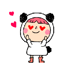 [LINEスタンプ] 動く！ももぱんだちゃん