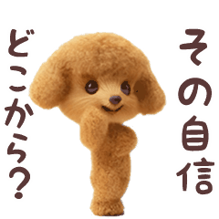 [LINEスタンプ] 踊る煽り犬、トイプー参上！