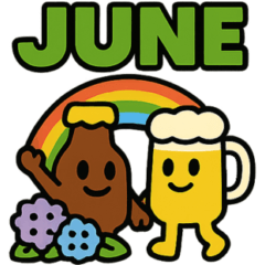 [LINEスタンプ] ビントとジョッキーノの6月だより