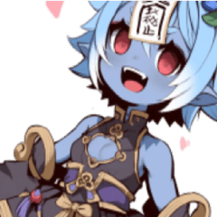 [LINEスタンプ] キョンシー娘の日常vol.01