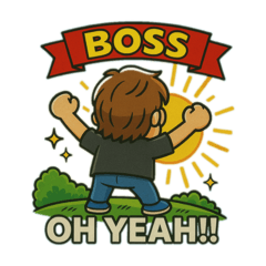 [LINEスタンプ] BOSSのクールな日常