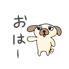 [LINEスタンプ] 適当挨拶犬