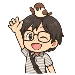 [LINEスタンプ] メガネ男子と雀の日常スタンプ