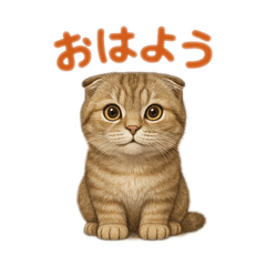 [LINEスタンプ] スコティッシュフォールドの楽しい日常
