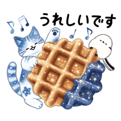 [LINEスタンプ] 星ねこさんとシマエナガさん