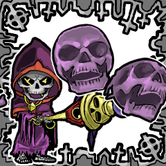[LINEスタンプ] アンデッド動く⚰️リッチ