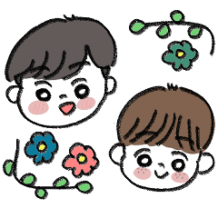 [LINEスタンプ] うきうき兄弟のスタンプ
