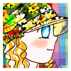[LINEスタンプ] オシャレですね、京子さん
