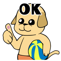 [LINEスタンプ] 何でもYesラブラドール