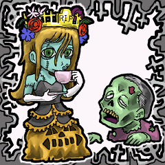 [LINEスタンプ] アンデッド動く⚰️ゾンビプリンセス