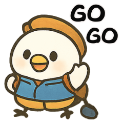 [LINEスタンプ] 北海道の雪の精霊・旅行 2（可愛い版）