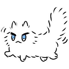 [LINEスタンプ] しろくてふわふわのおもち