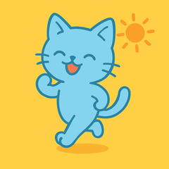 [LINEスタンプ] アオネコのひとこと 2