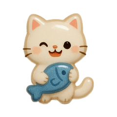 [LINEスタンプ] ぷっくりシールスタンプ【ねこ】