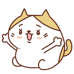 [LINEスタンプ] ネコのぽちゃり いつものあいさつ