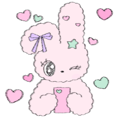 [LINEスタンプ] うさぎのくるみちゃんとおともだち