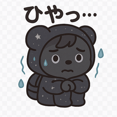 [LINEスタンプ] ダークベア「ダミー」の気分スタンプ