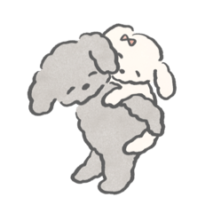 [LINEスタンプ] ごまとみるくの夫婦生活