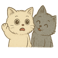 [LINEスタンプ] 絵本のジゼルとマウル
