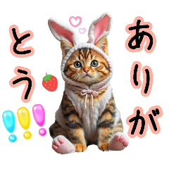 [LINEスタンプ] 服を着たリアルな猫キャラ達のスタンプ3