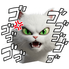 [LINEスタンプ] 怒る猫405