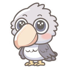 [LINEスタンプ] かわいいハシビロコウのスタンプ