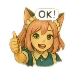 [LINEスタンプ] メイドスタンプ❤️