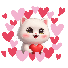 [LINEスタンプ] 【愛を伝える猫】