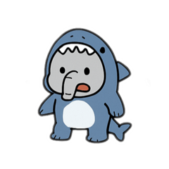 [LINEスタンプ] ゾウの着ぐるみスタンプ