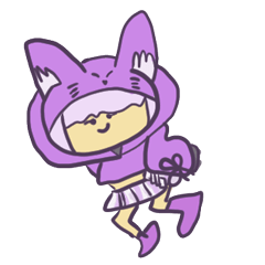 [LINEスタンプ] 紫桜あやめオリジナルLINEスタンプ