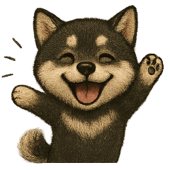 [LINEスタンプ] 甘えん坊黒柴くん